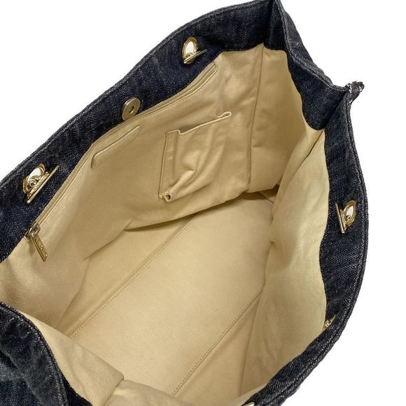 Chanel Tote Bag - Dark Navy White And Multi Embroidered Night Flight Chain - Picture 10 of 16